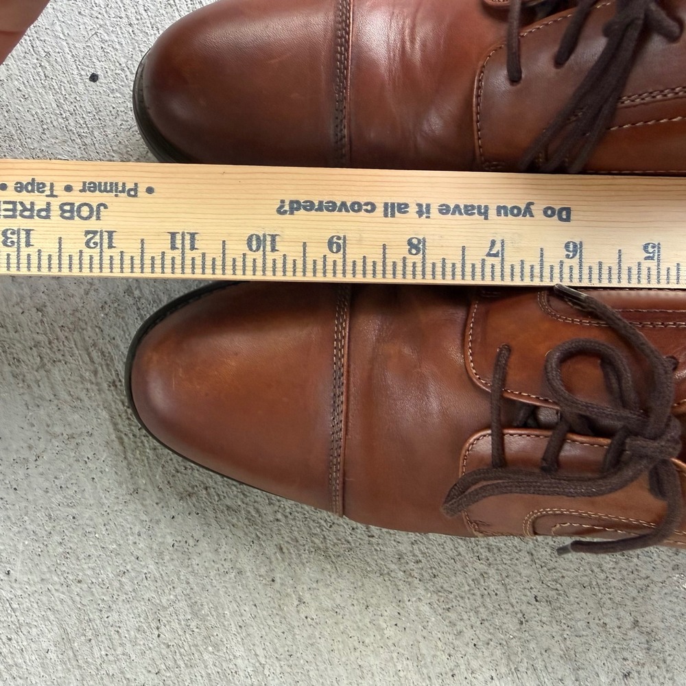 Florsheim Comfortech Brown Leather Cap Toe Oxford Dress Shoes Mens 10D - Picture 8 of 9